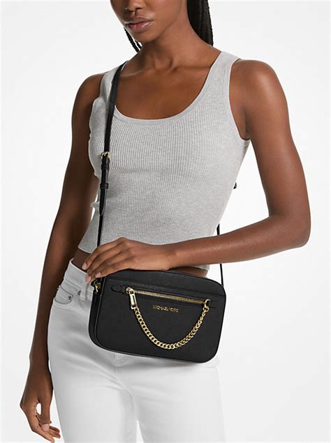 michael kors studded saffiano bag|Michael Kors saffiano jet set.